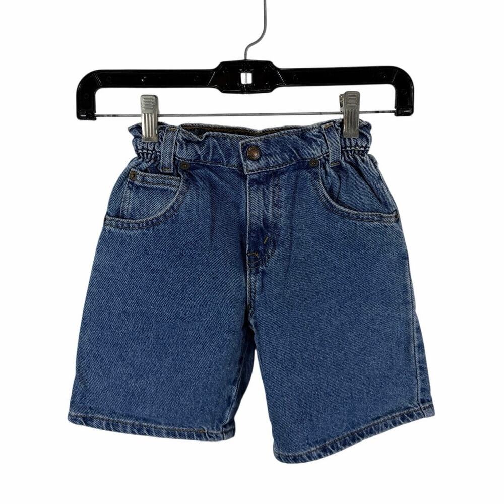 Vintage Levi’s Girls Denim Shorts Orange Tab Size 6 Deadstock With Tags